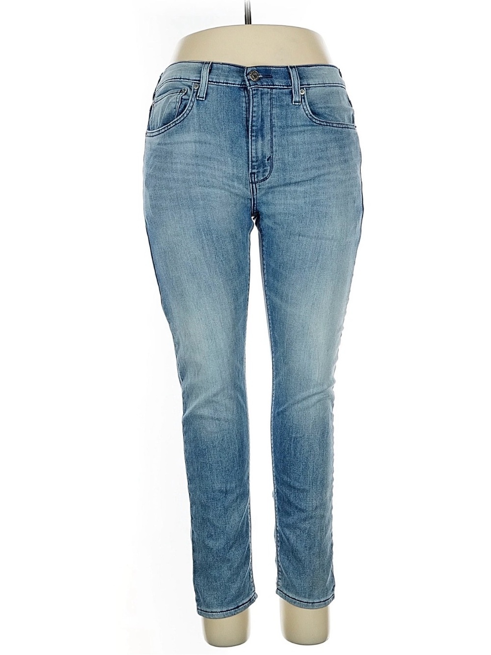 Levi's, Denizen -Light Blue Ankle Crop Slim Jeans - 34 waist size